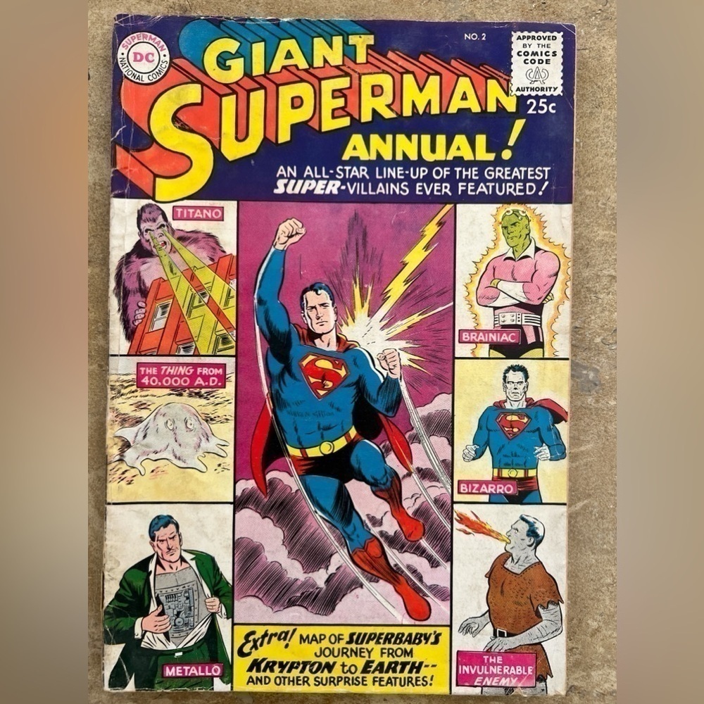 Giant Super Annual No 2 DC Comic 1960 Giant Silver Age